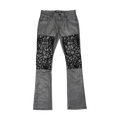 Vegan Leather Stack Pants / Spyder Web