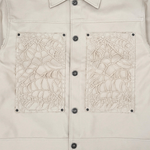 Vegan Leather Jacket / Spyder Web