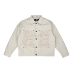 Vegan Leather Jacket / Spyder Web