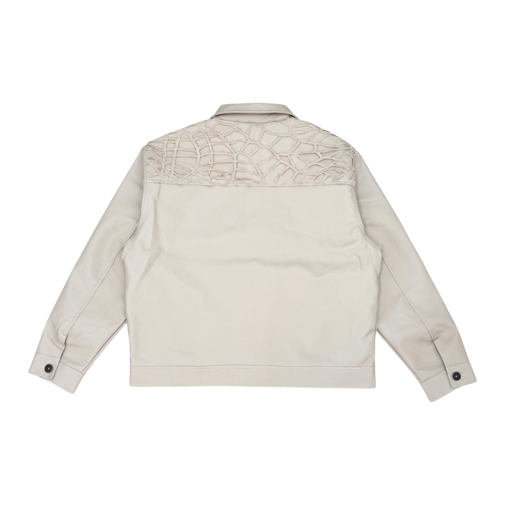 Vegan Leather Jacket / Spyder Web