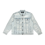 PREMIUM DENIM JACKETS WITH PEARL / RIHNESTONES