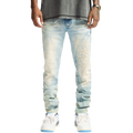 MUSASHI" EMBOSSED JEANS