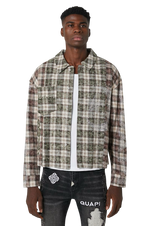 Mocha Crescent Flannel