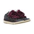 CURB SNEAKERS IN LEATHER WITH SNAKE LACES