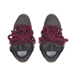 CURB SNEAKERS IN LEATHER WITH SNAKE LACES
