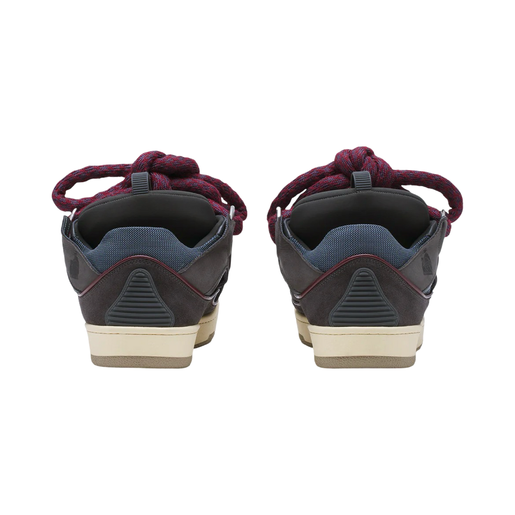CURB SNEAKERS IN LEATHER WITH SNAKE LACES
