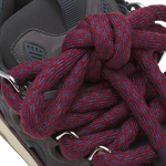 CURB SNEAKERS IN LEATHER WITH SNAKE LACES