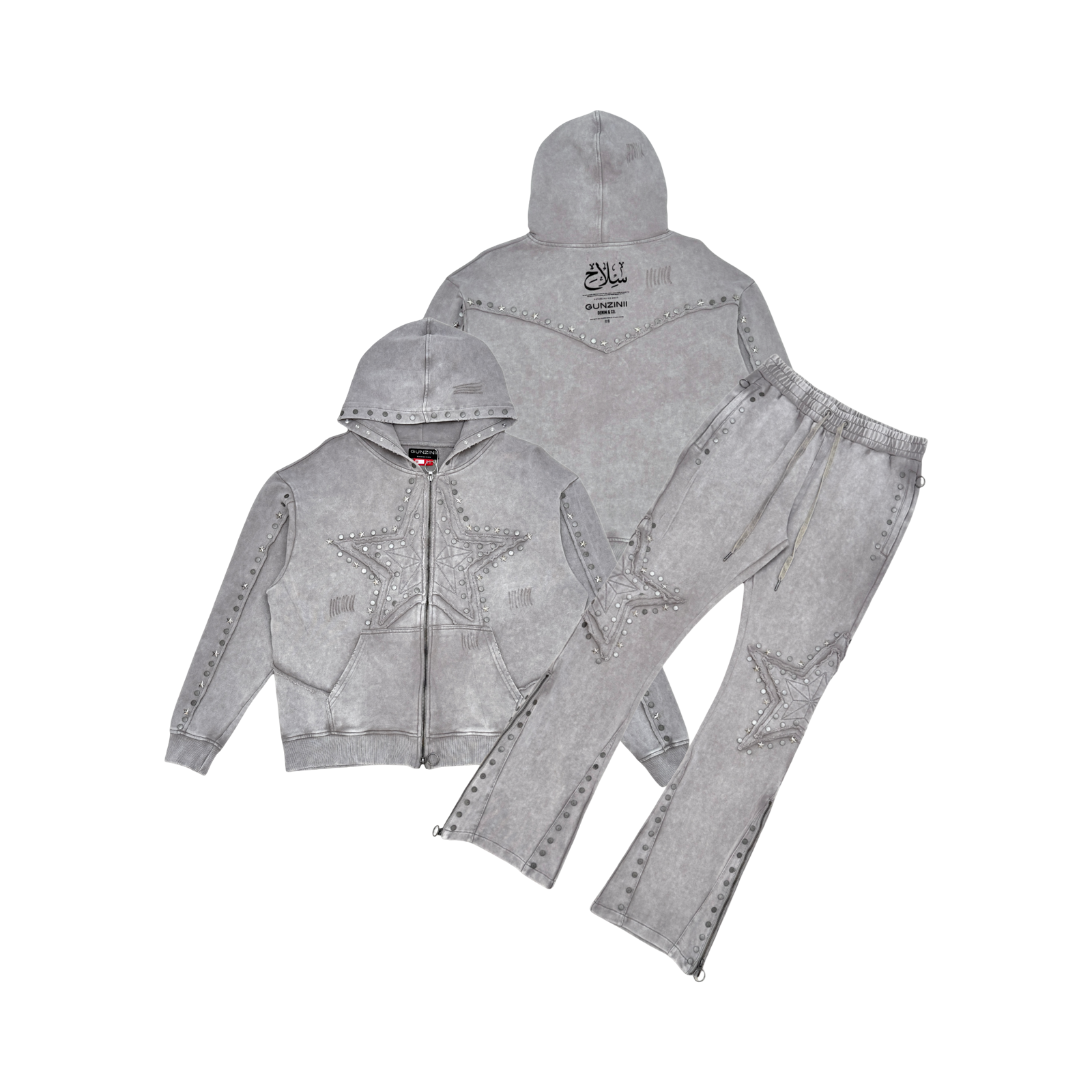 Gunzinii french terry hoodie set