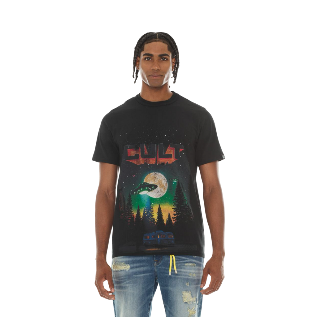 SHORT SLEEVE CREW NECK TEE "ALIENS"