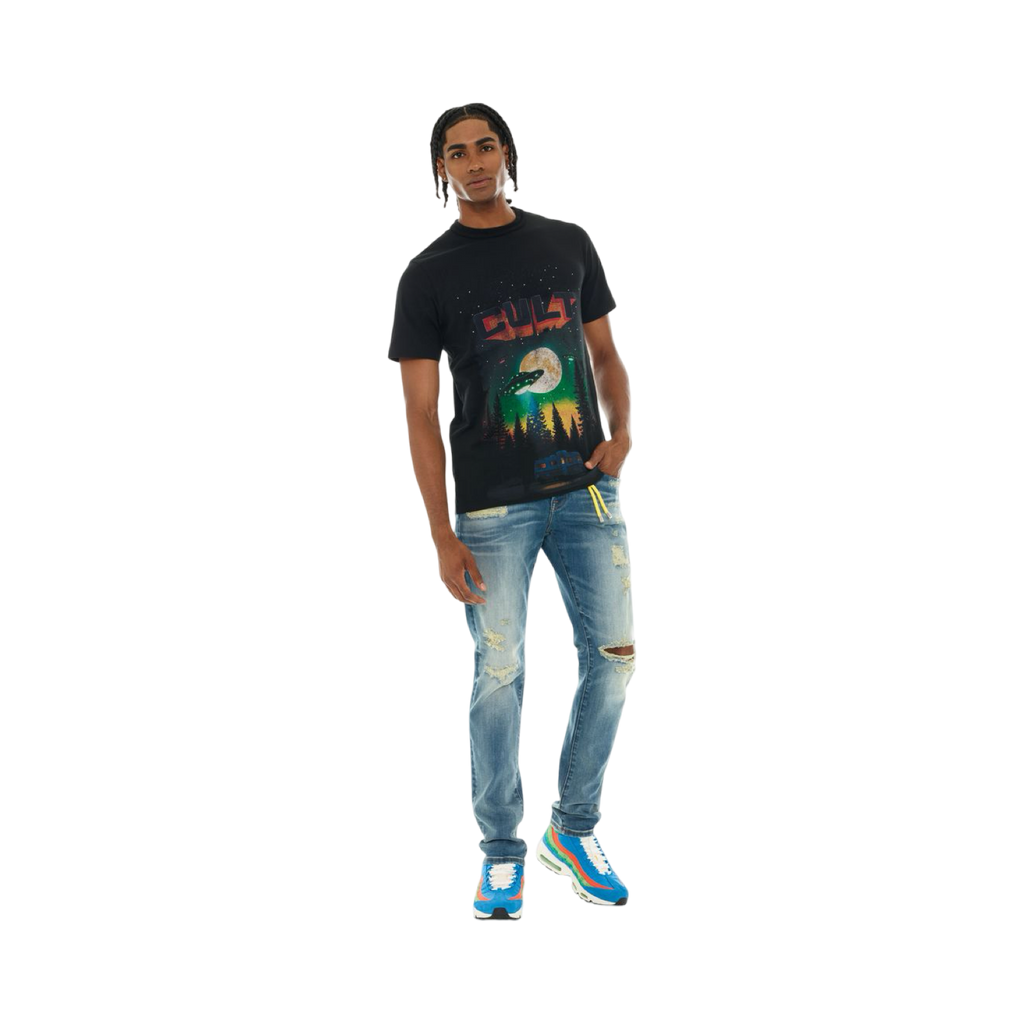 SHORT SLEEVE CREW NECK TEE "ALIENS"