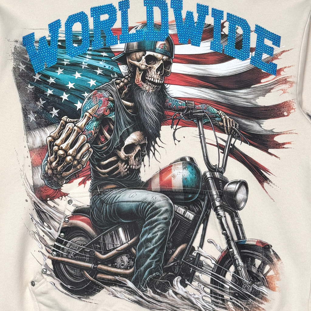 Worldwide pullover hoodie