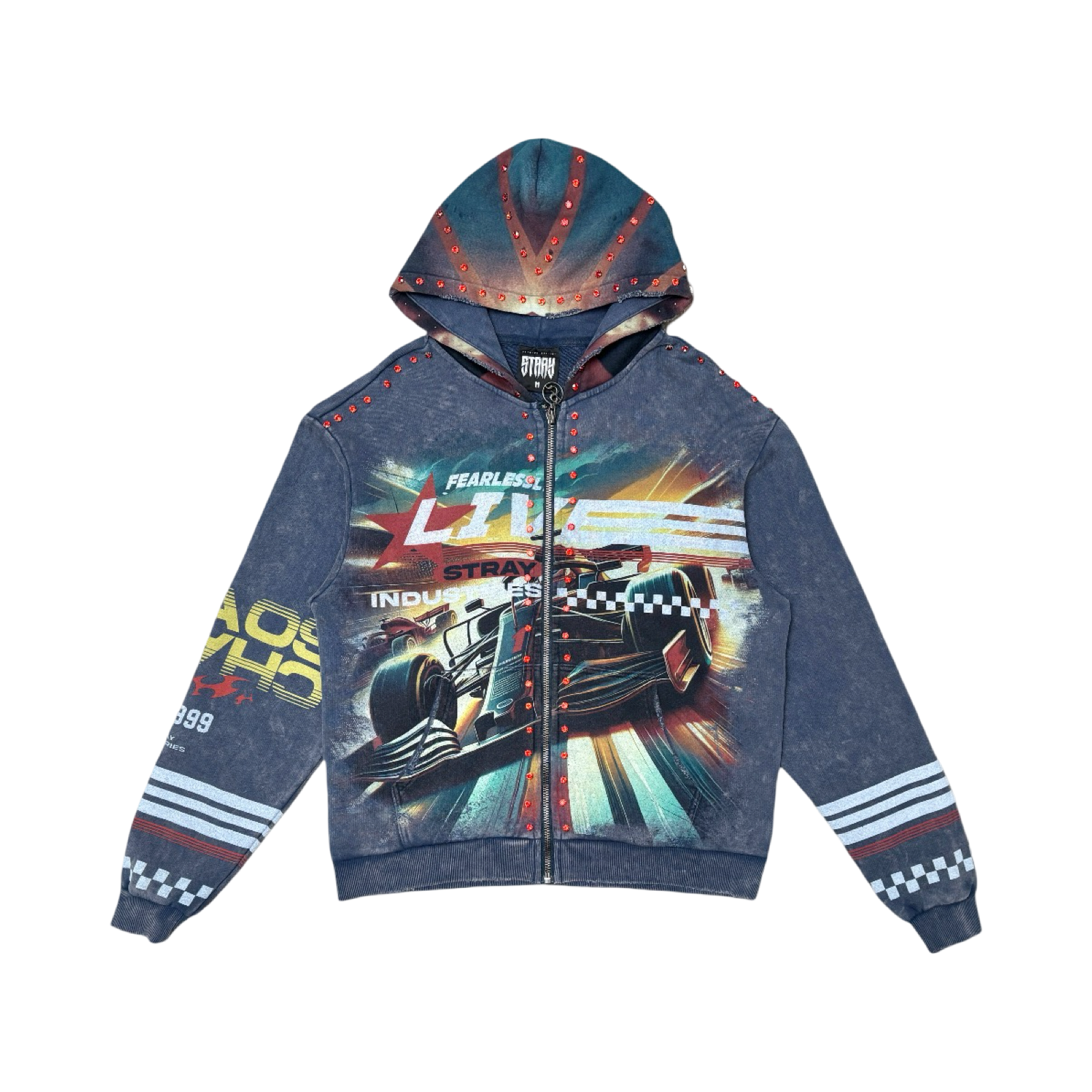 Live fearlessly full zip hoodie