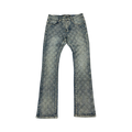 EMBELLISH RHINESTONE FLARE DENIM