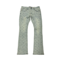 EMBELLISH RHINESTONE FLARE DENIM