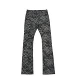 EMBELLISH RHINESTONE FLARE DENIM