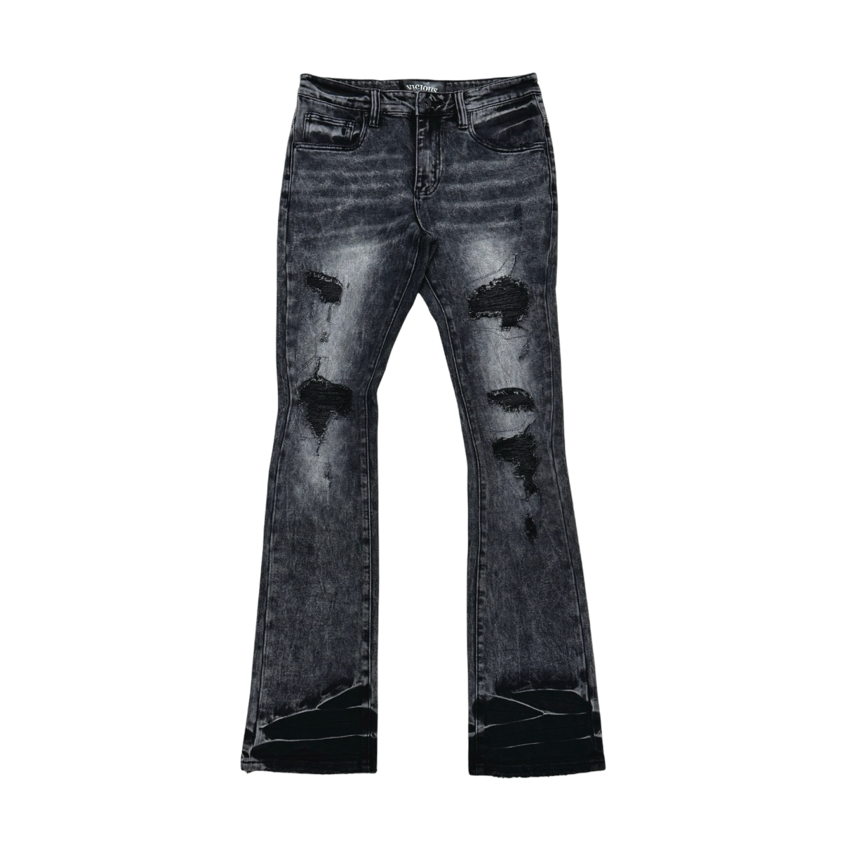 RIP & REPAIR PREMIUM WASH FLARE DENIM