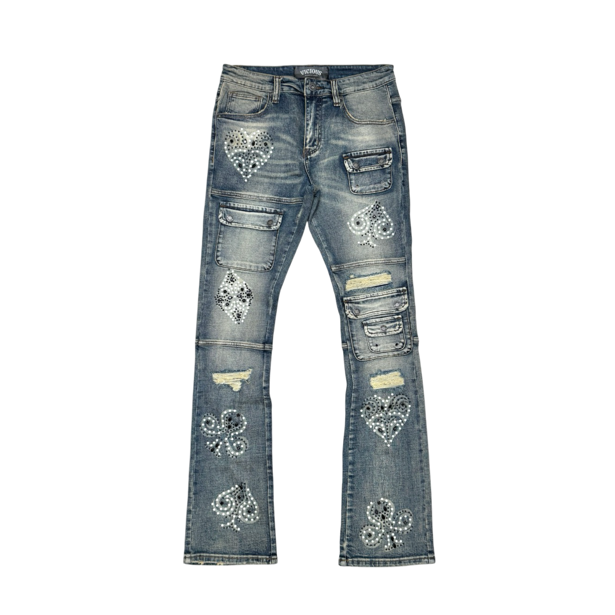 Cargo Lucky Seven Flare Denim