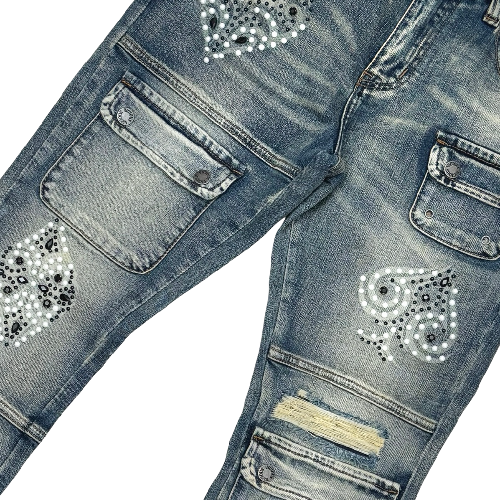 Cargo Lucky Seven Flare Denim