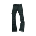 STACKED WAX COATED MULTI CARGO DENIM