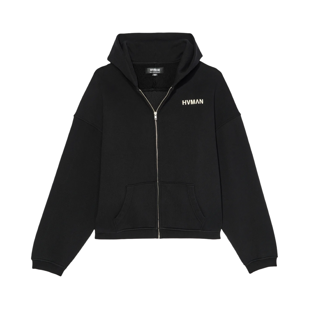 Hvman's Full Zip Sweatshirt in Black