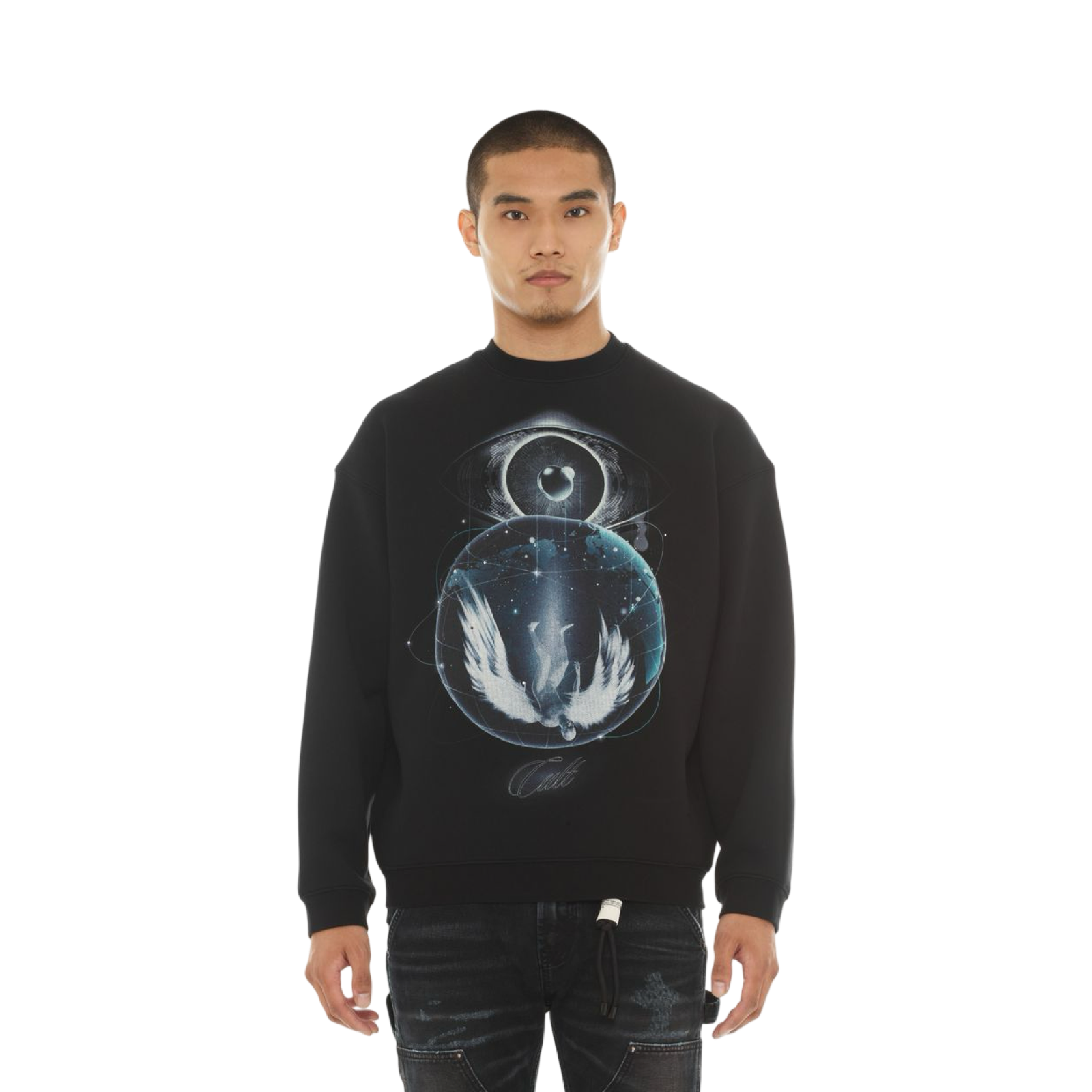 NOVELTY FLEECE CREW SWEATSHIRT