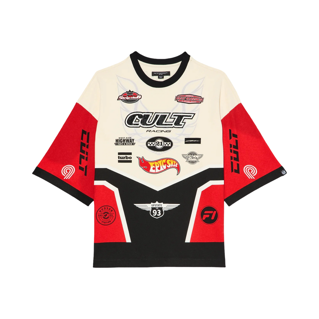 Cult's Oversized Short Sleeve Crew Neck Tee "Racer"