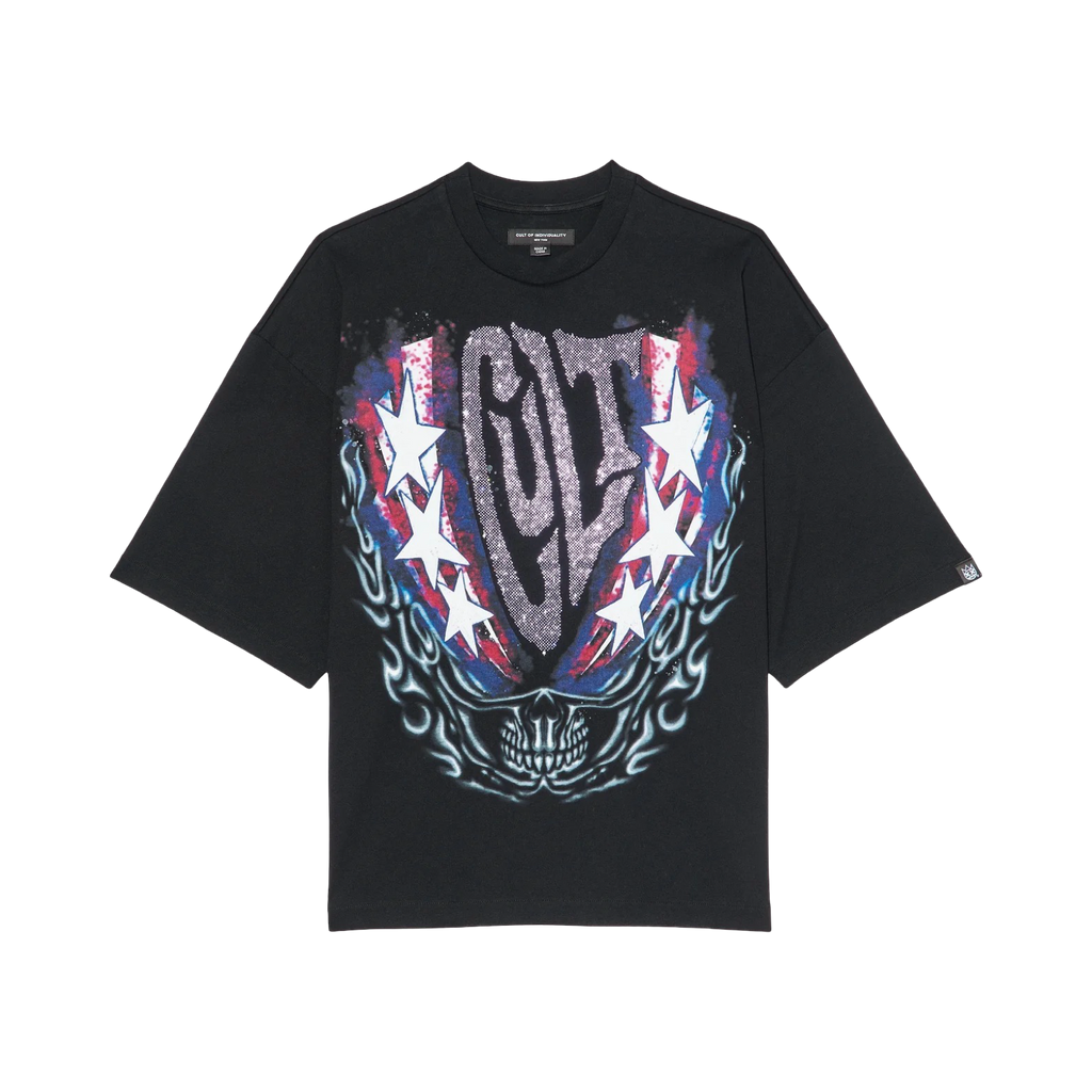 Cult's Oversized Short Sleeve Crew Neck Tee "Living The Dream"