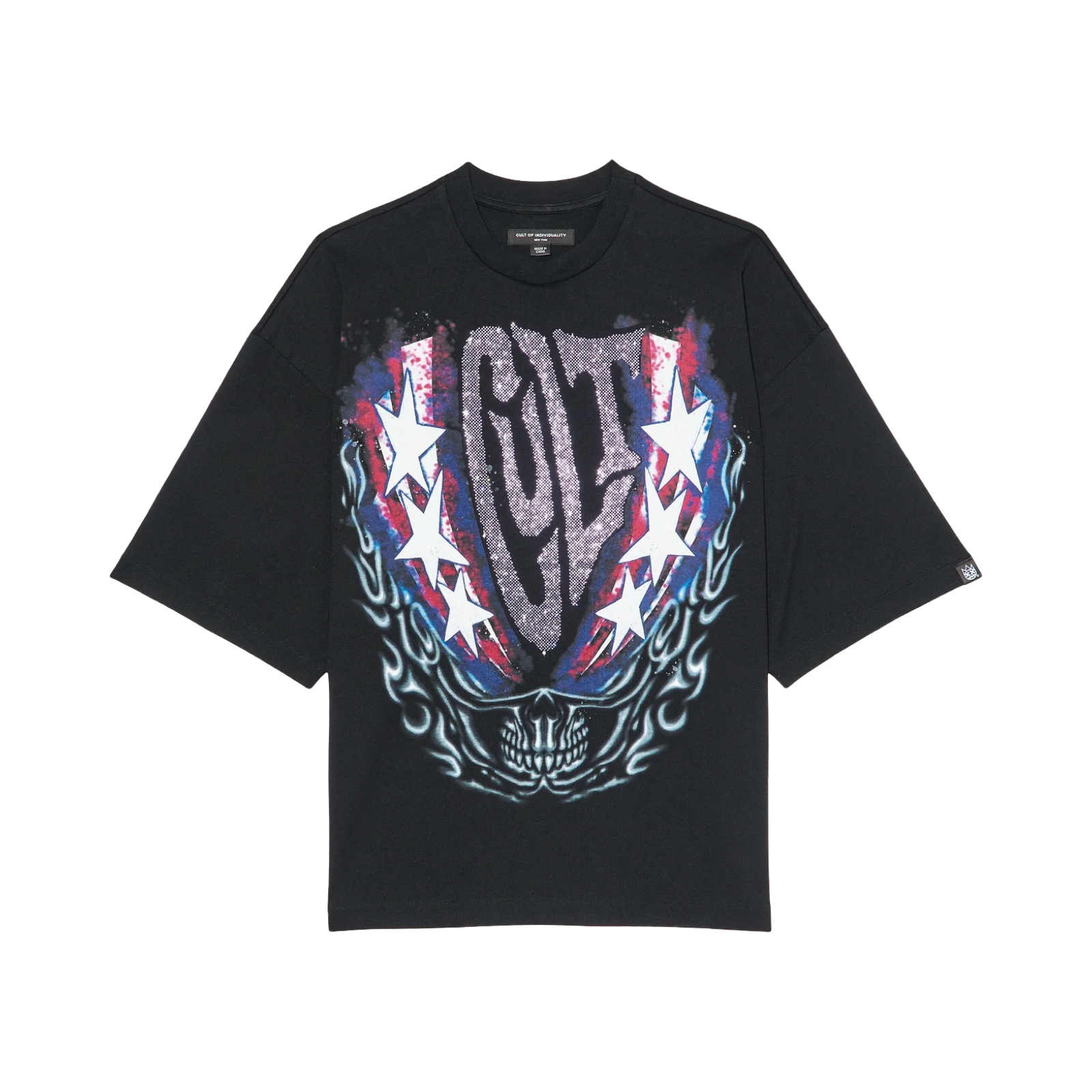 Cult's Oversized Short Sleeve Crew Neck Tee "Living The Dream"