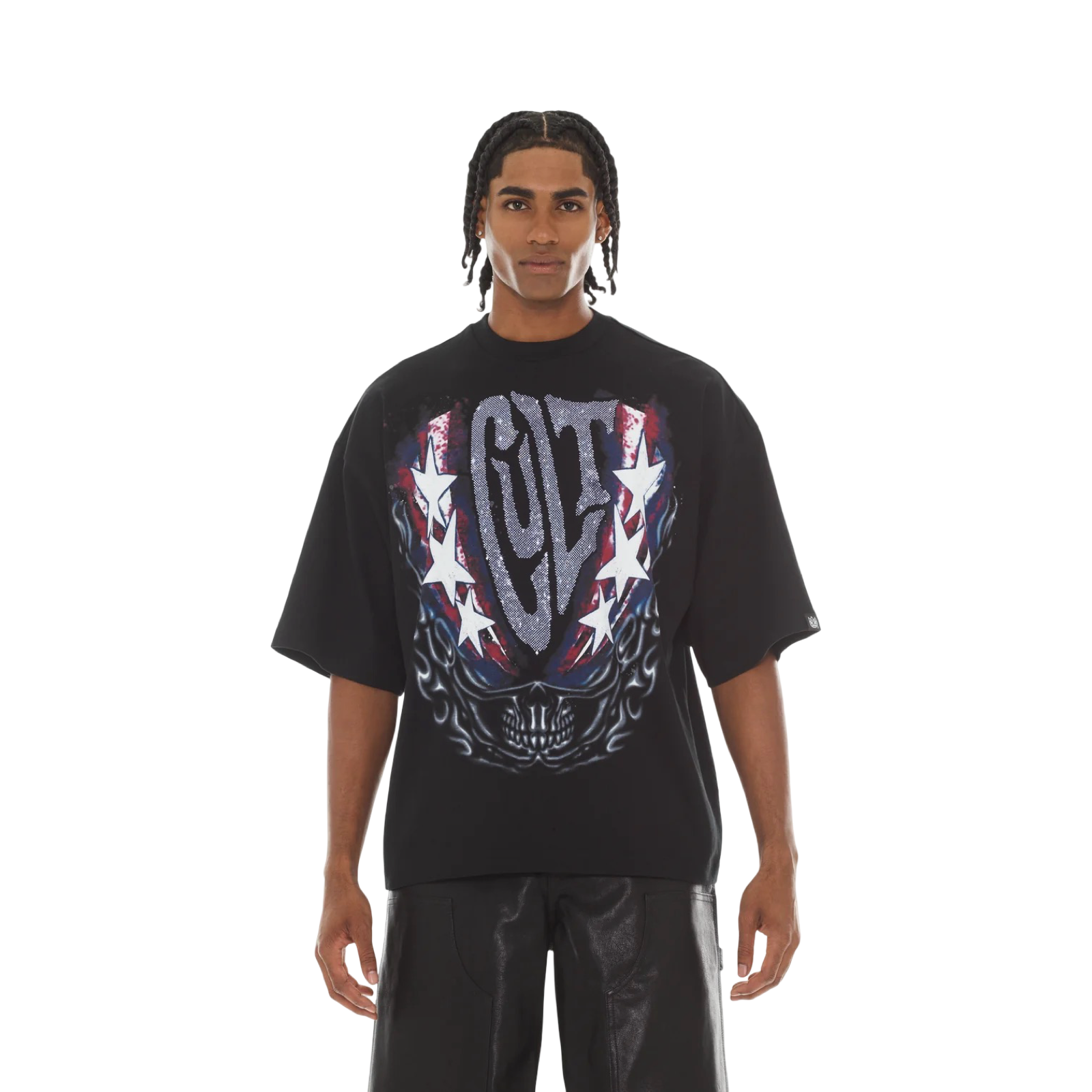 Cult's Oversized Short Sleeve Crew Neck Tee "Living The Dream"