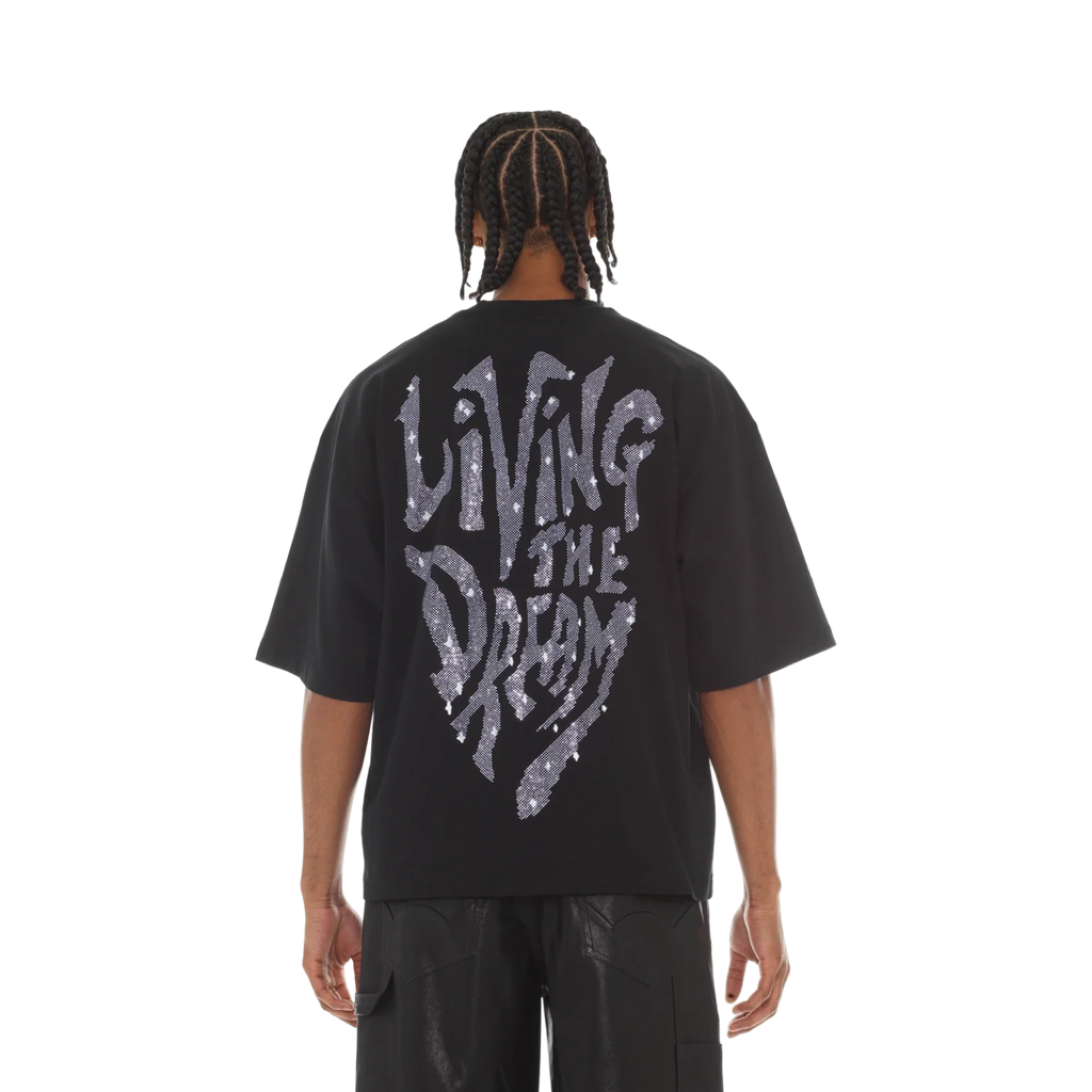 Cult's Oversized Short Sleeve Crew Neck Tee "Living The Dream"