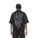 Cult's Oversized Short Sleeve Crew Neck Tee "Living The Dream"