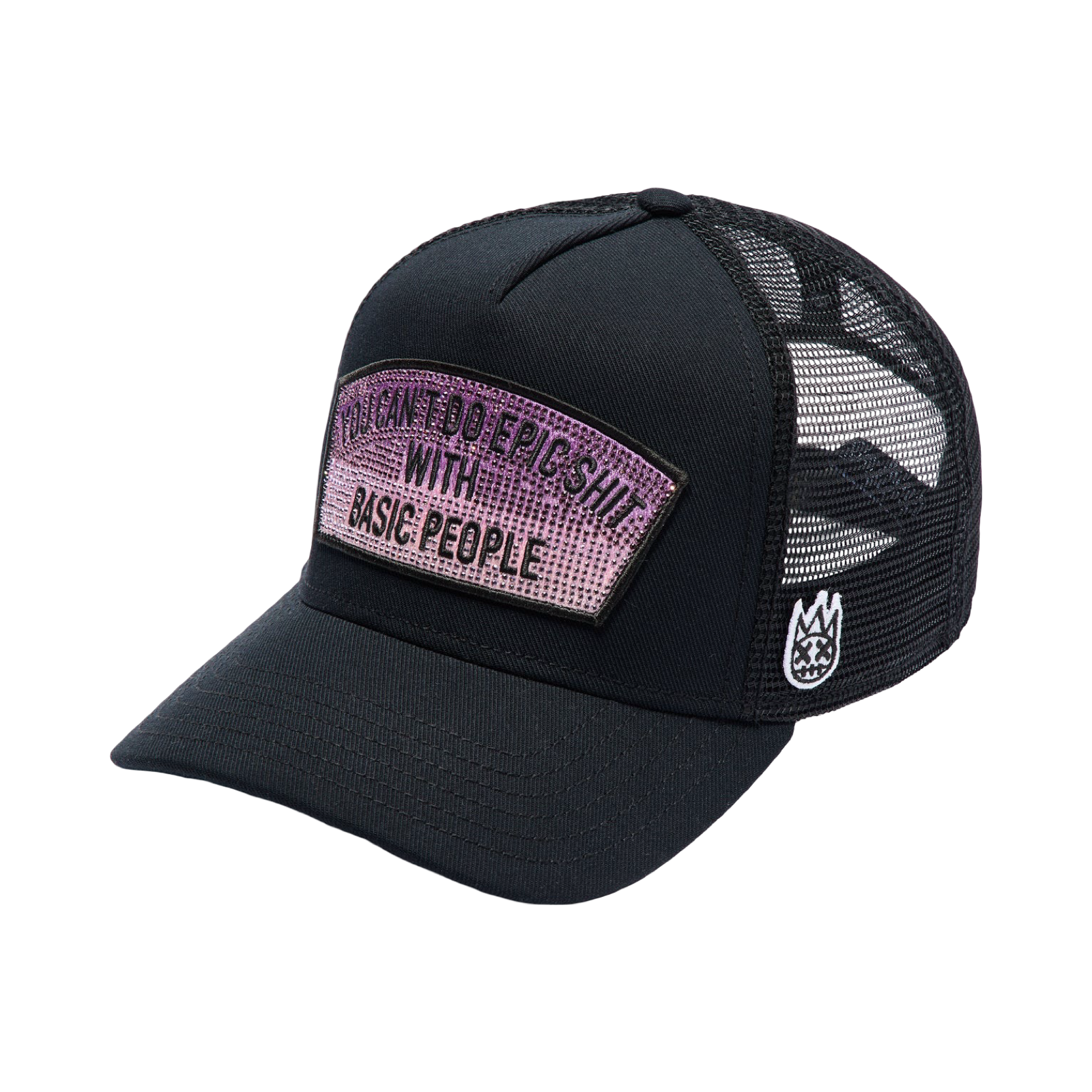 Cult's Mesh Trucker Hat "Epic Shit" Crystals