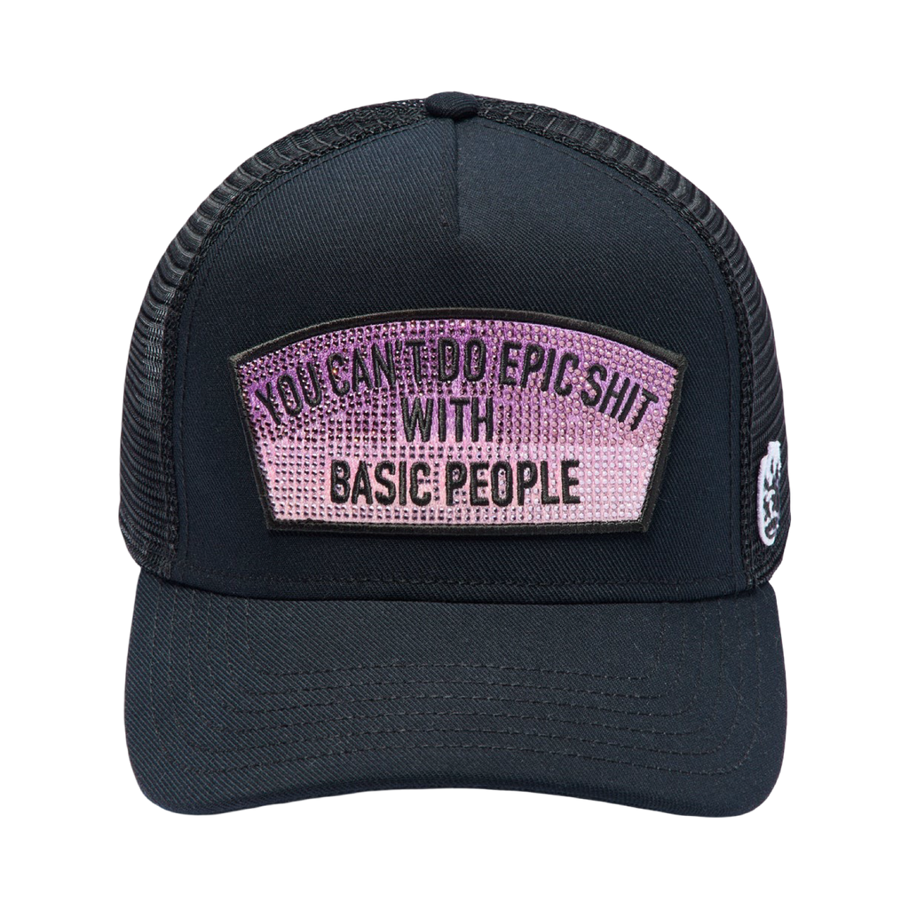 Cult's Mesh Trucker Hat "Epic Shit" Crystals