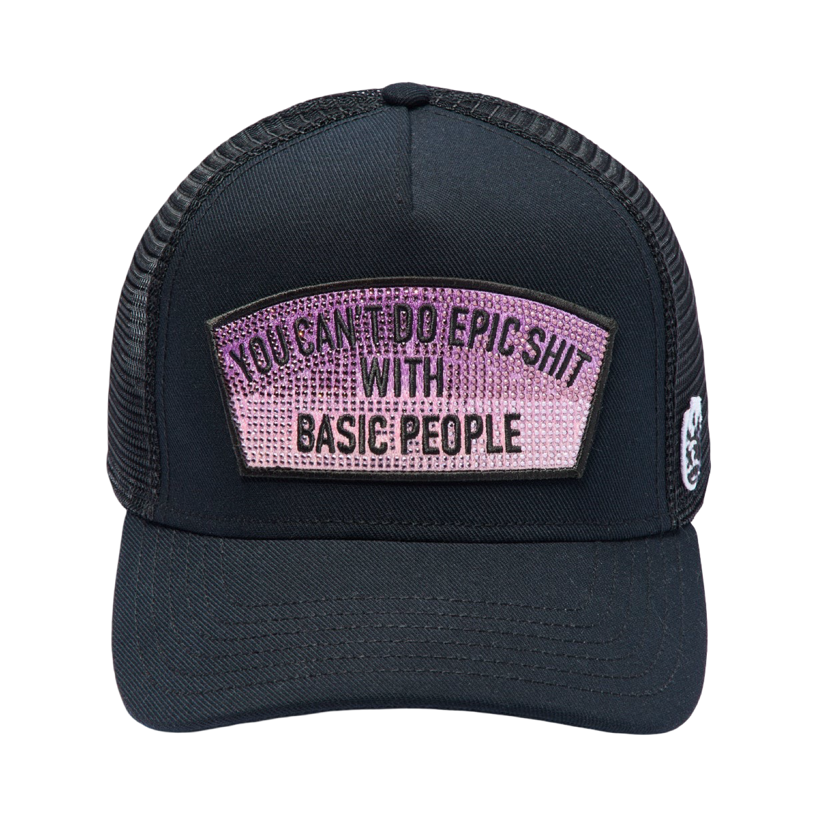 Cult's Mesh Trucker Hat "Epic Shit" Crystals