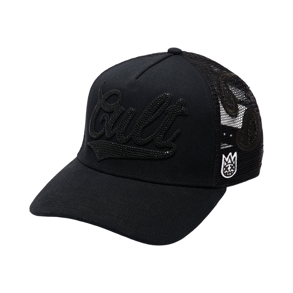 Cult's Crystal Paisley Shimuchan Logo Mesh Back Trucker Hat