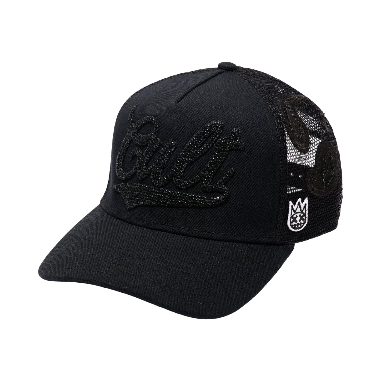 Cult's Crystal Paisley Shimuchan Logo Mesh Back Trucker Hat