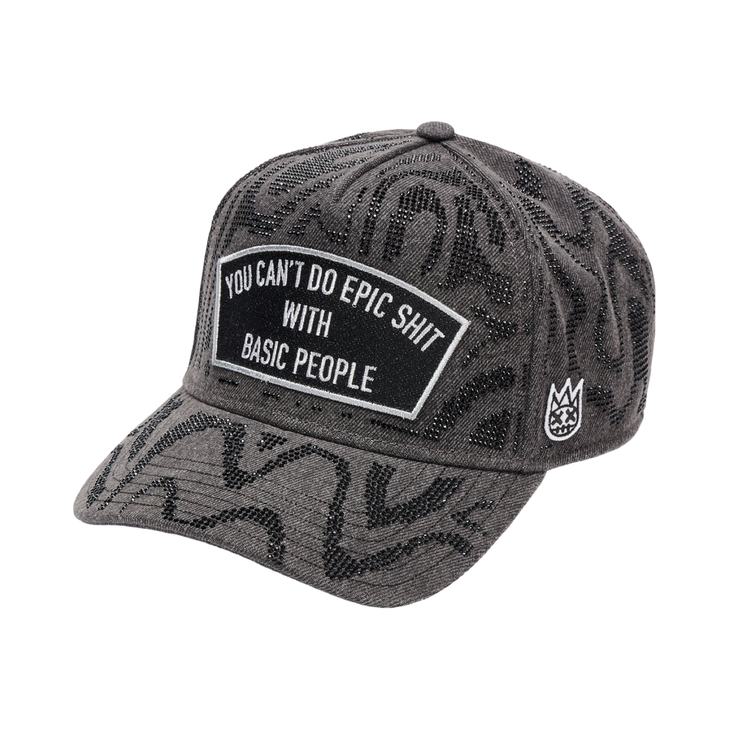 Cult's 5 Panel A Frame Trucker Hat "Epic Shit" Swirl Crystals
