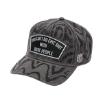 Cult's 5 Panel A Frame Trucker Hat "Epic Shit" Swirl Crystals