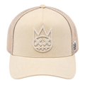 Cult of Individuality Cream trucker hat front view