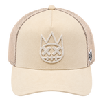 Cult of Individuality Cream trucker hat front view