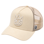 Cult of Individuality Cream trucker hat angled view