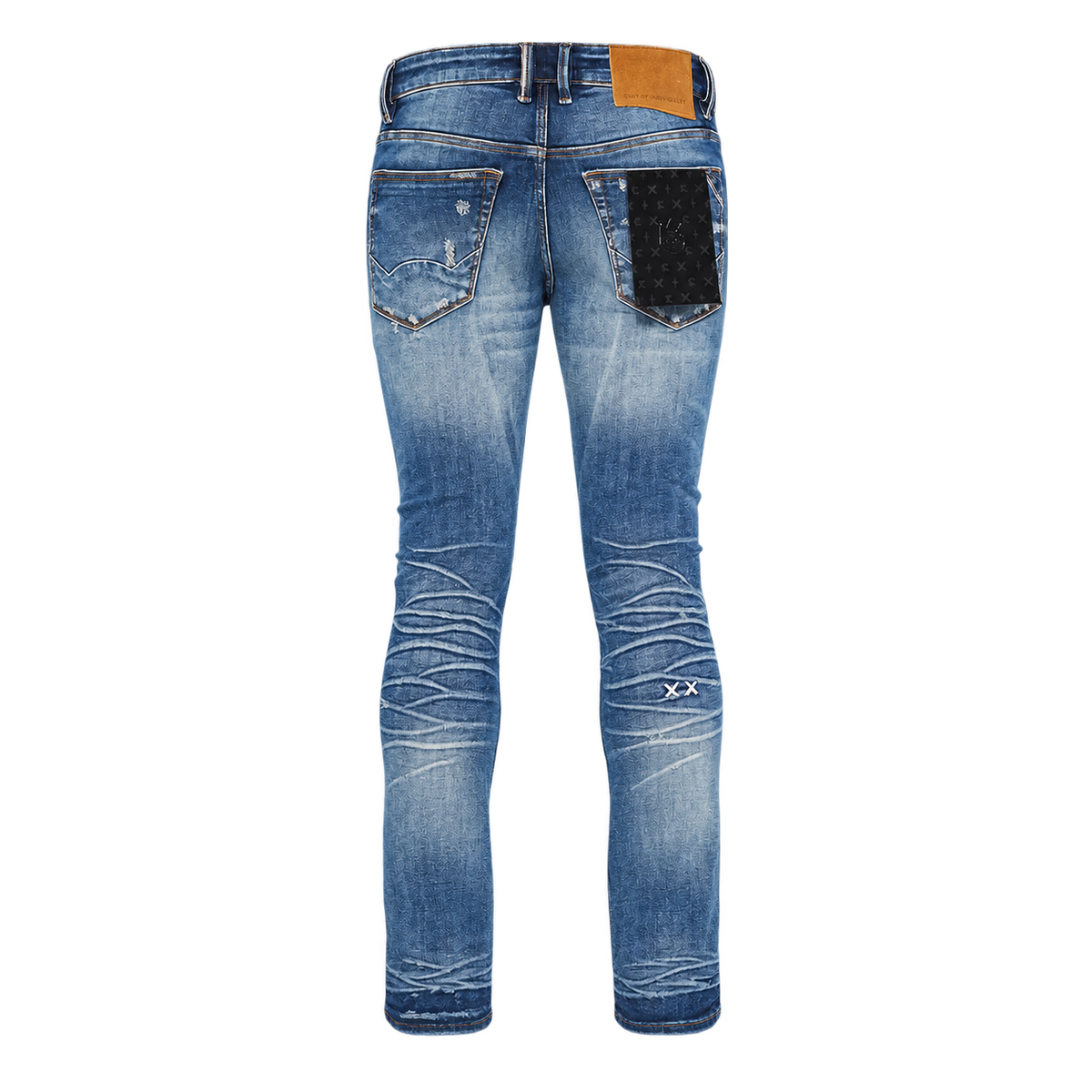 Cult of Individuality Punk Super Skinny 601 jeans in Spruce, back view