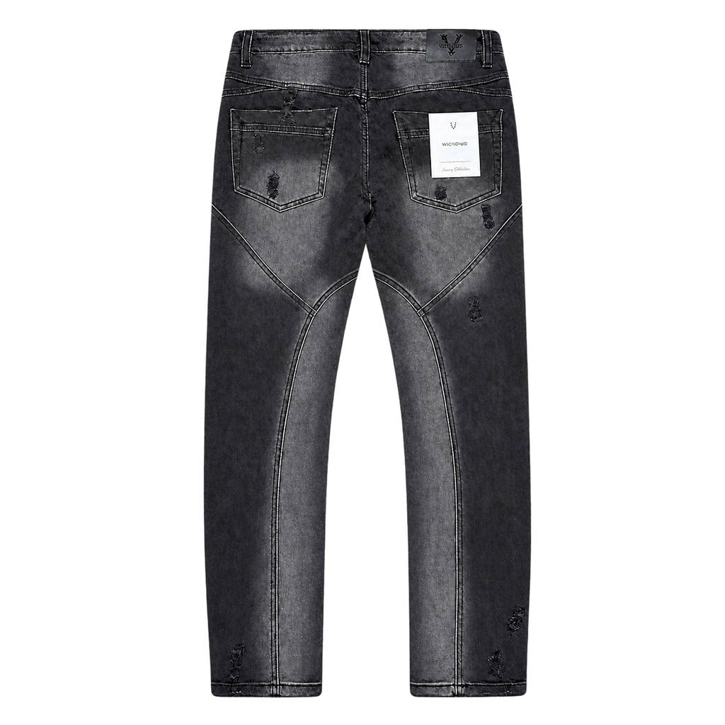 Vicious Denim VC1252 black back view