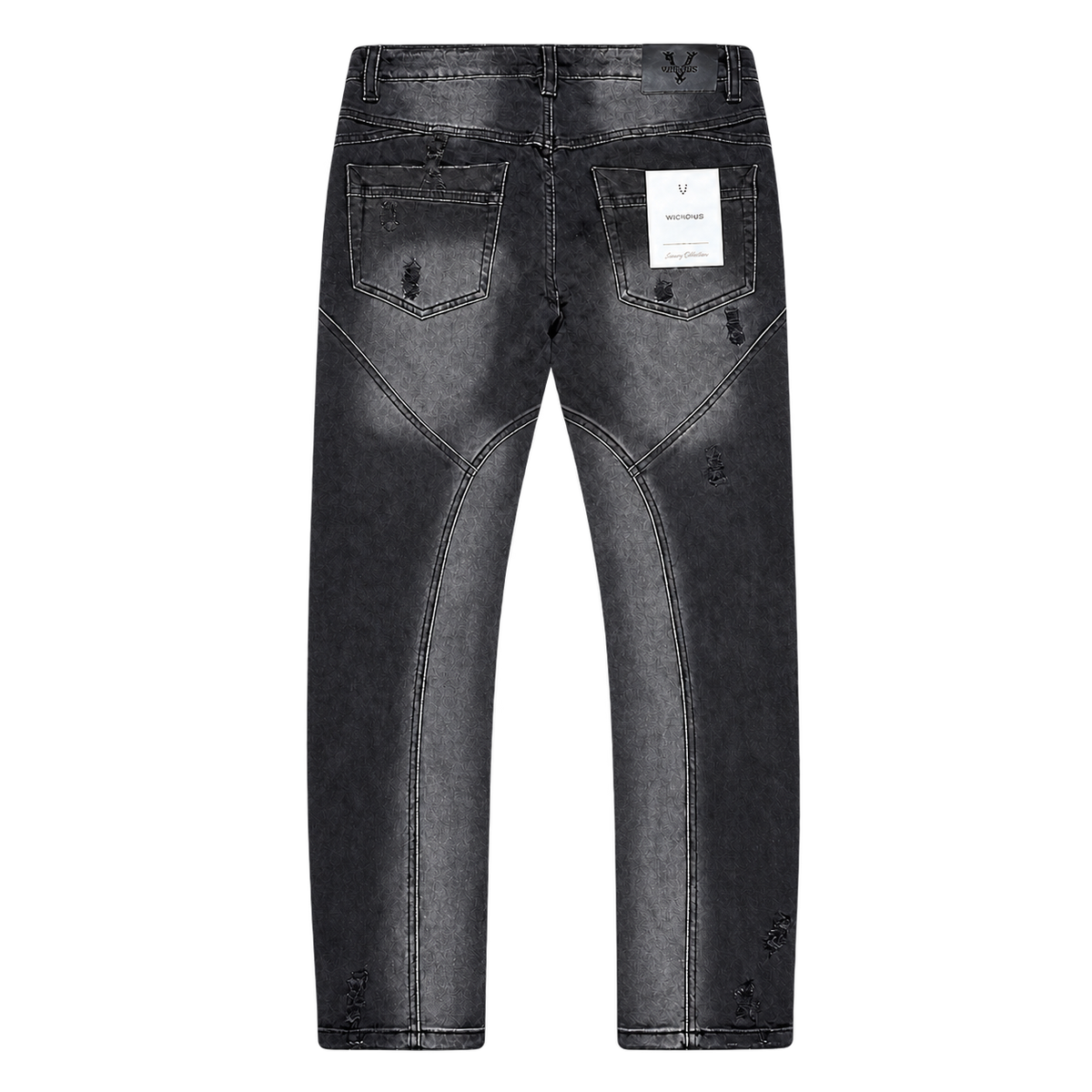 Vicious Denim VC1252 black back view