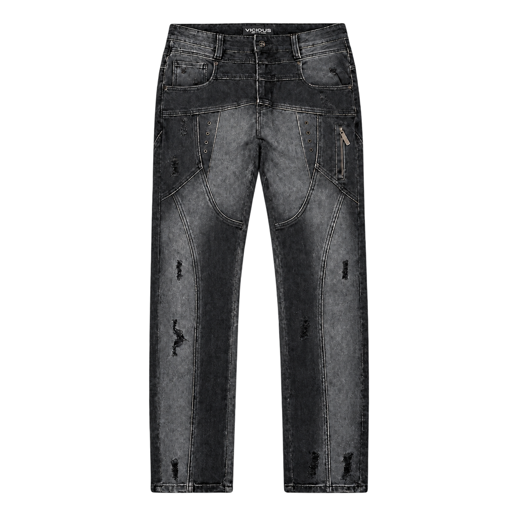 Vicious Denim VC1252 black front view