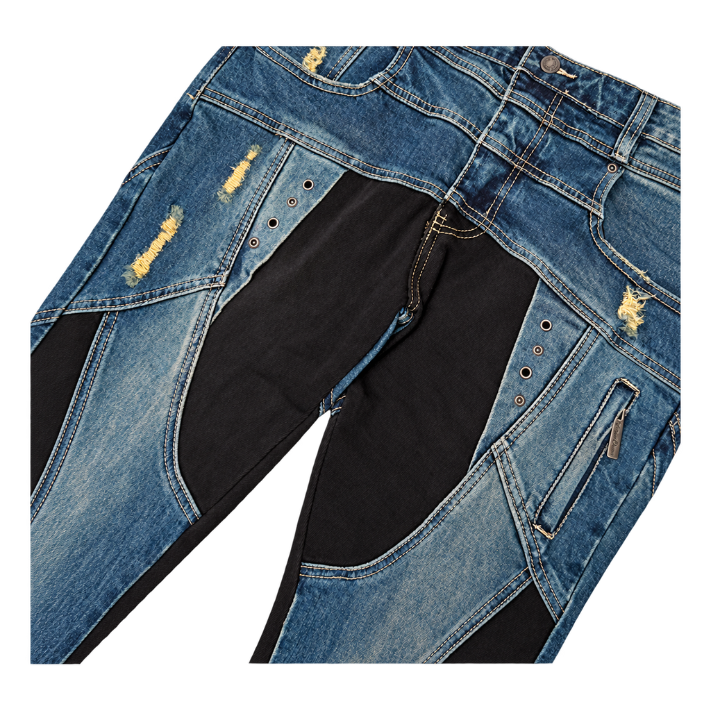 Vicious Denim VC1252 indigo detail view
